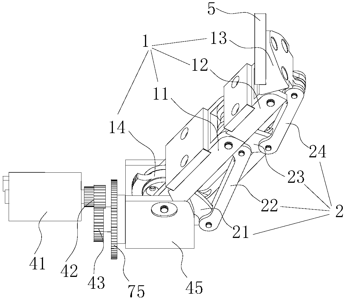 Mechanical finger and manipulator including same