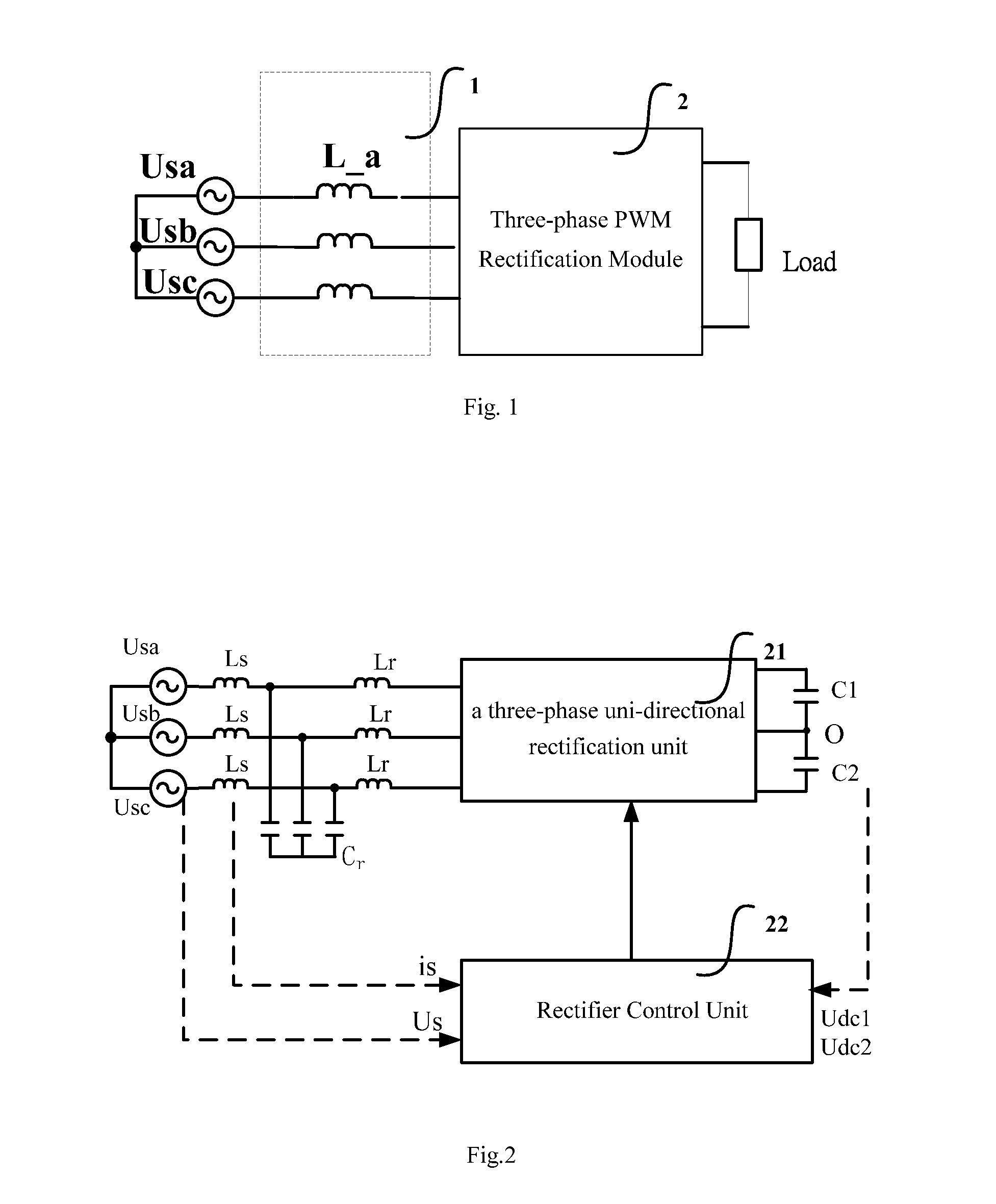 Three-phase rectification module, the system thereof and harmonic suppression method