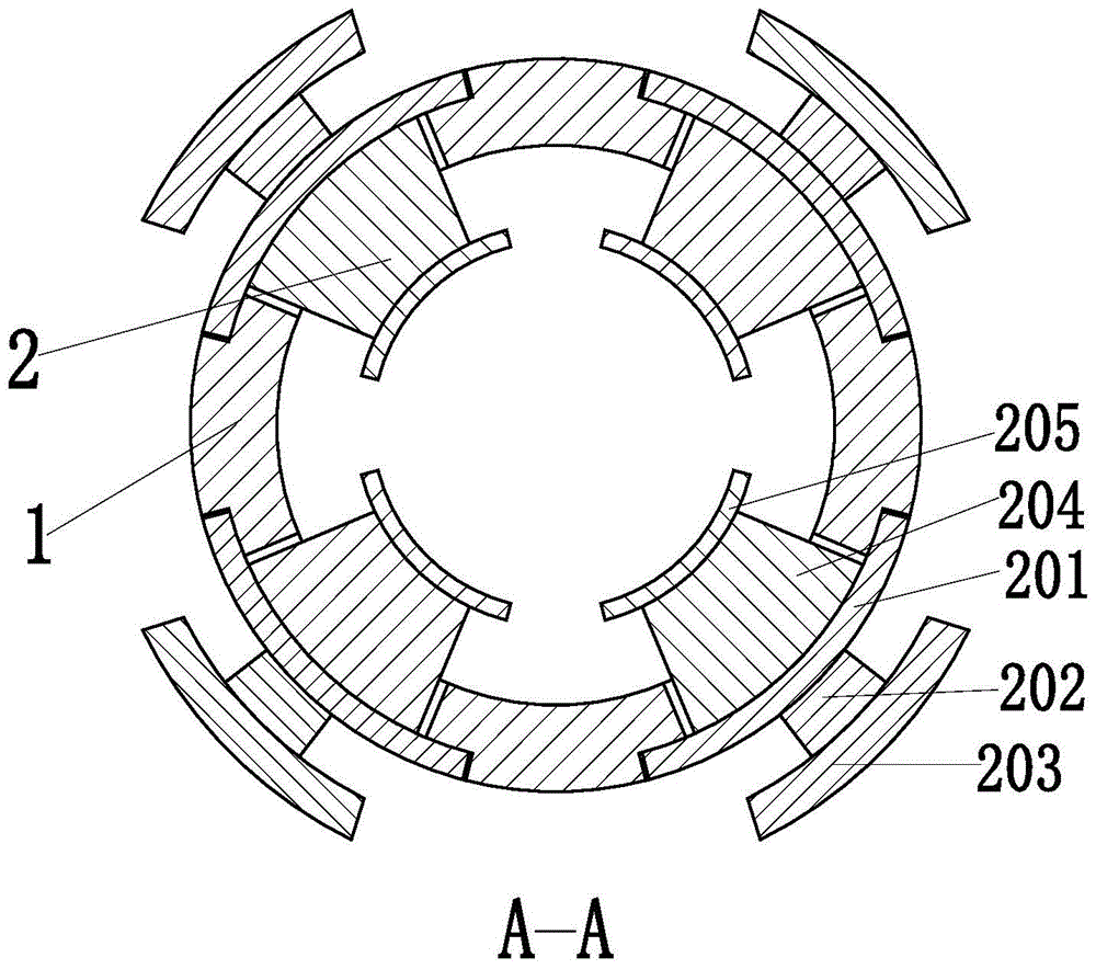 A positioning device for an inner hole positioning fixture