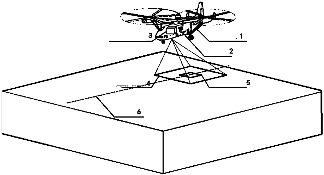 Helicopter magnetic resonance and transient electromagnetic combined detection device and method