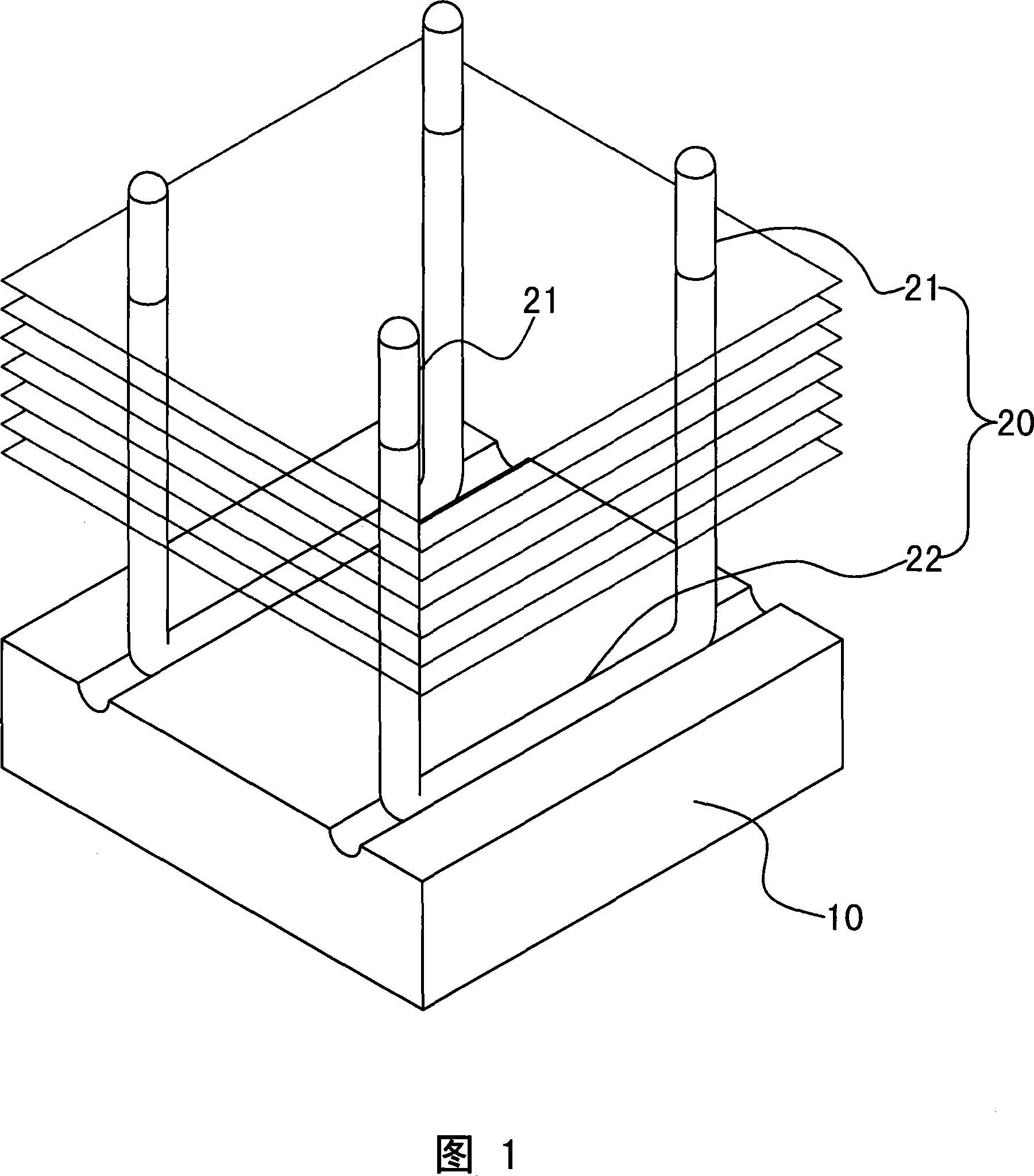 Heat pipe structure of radiator