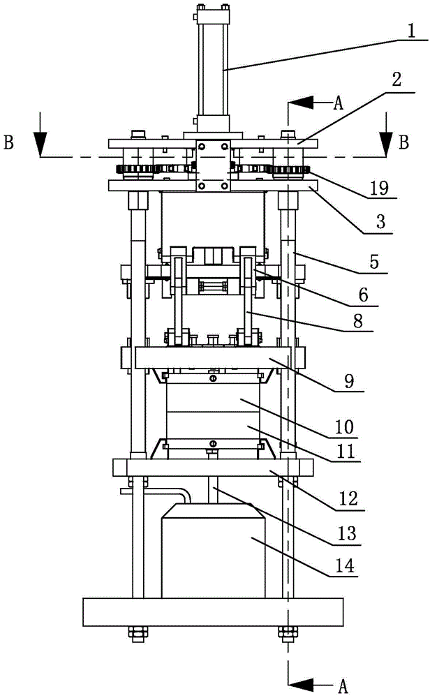 Method for manufacturing metal parts and low-pressure casting and forging machine for realizing the method