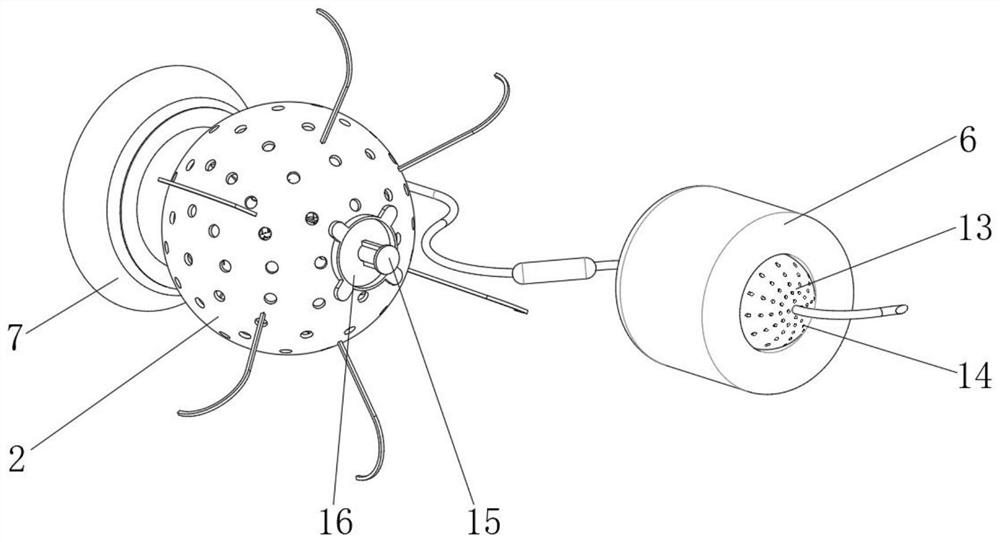 A device for clearing floating debris in a river