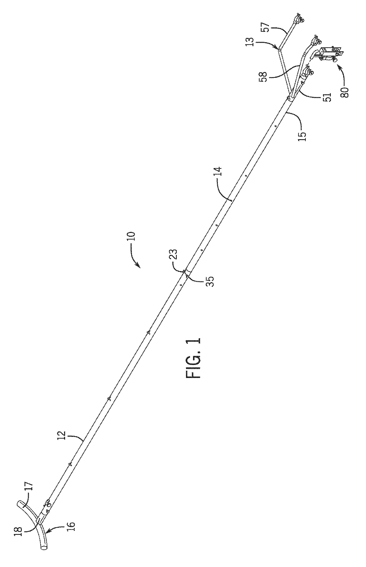 Pole saw conversion device to extend an operable reach of a chain saw