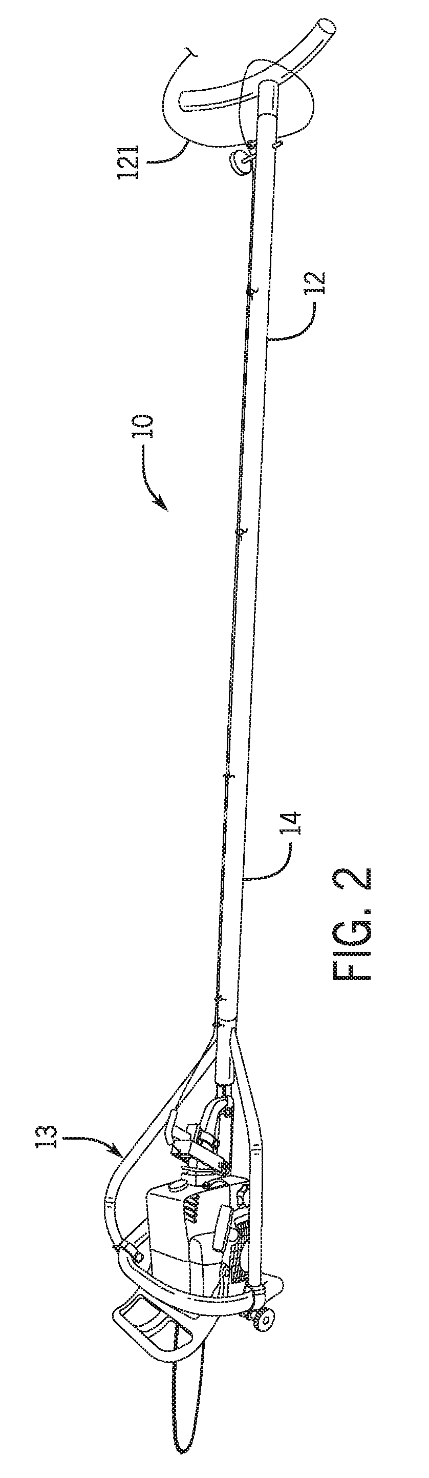 Pole saw conversion device to extend an operable reach of a chain saw