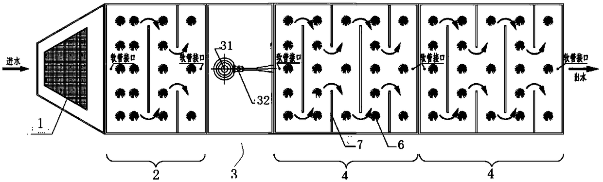 Water body pollution in-situ purification device