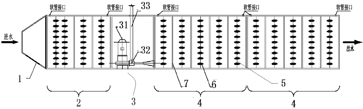 Water body pollution in-situ purification device