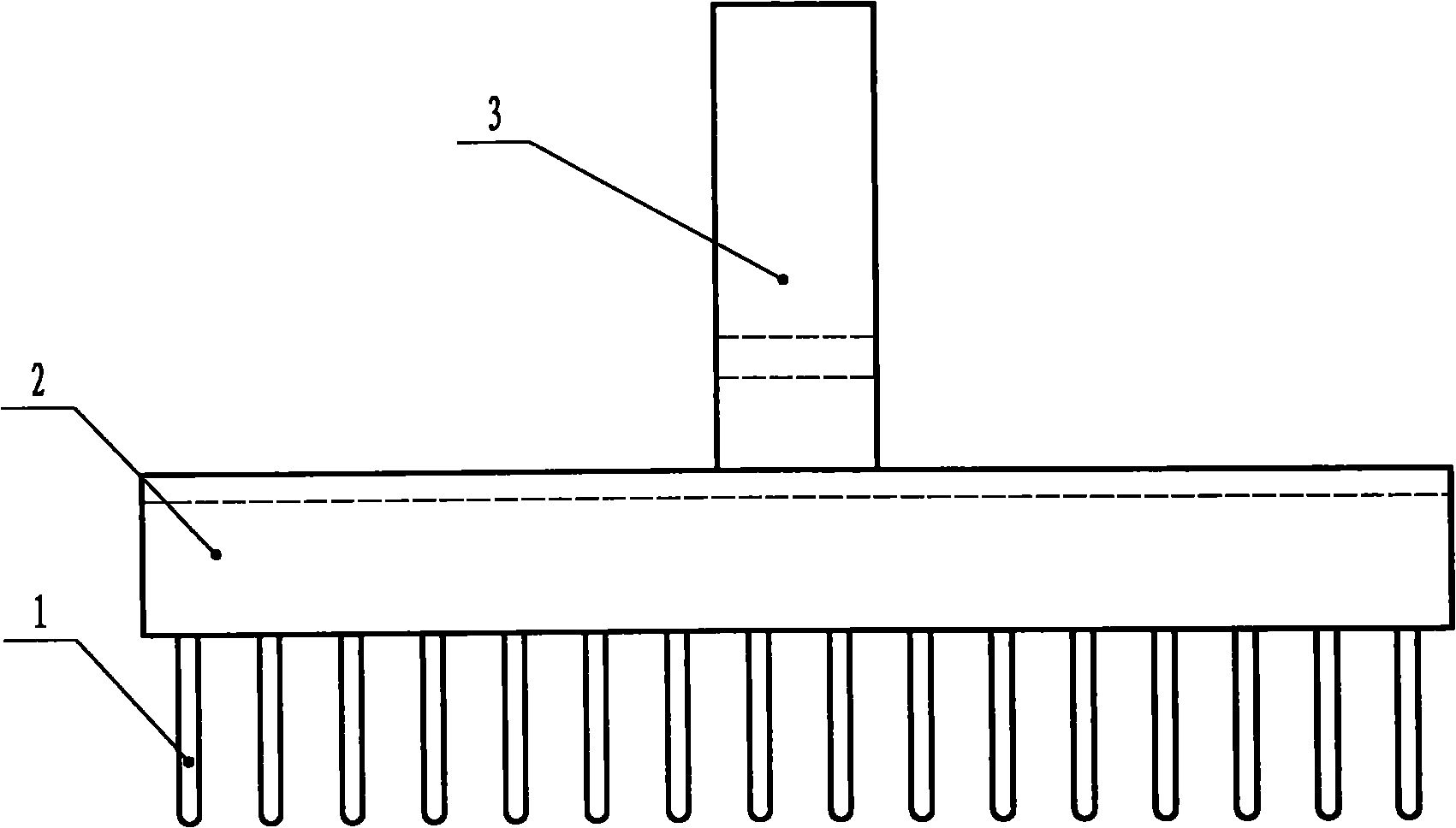 Lamp bead carding device of LED display screen unit plate