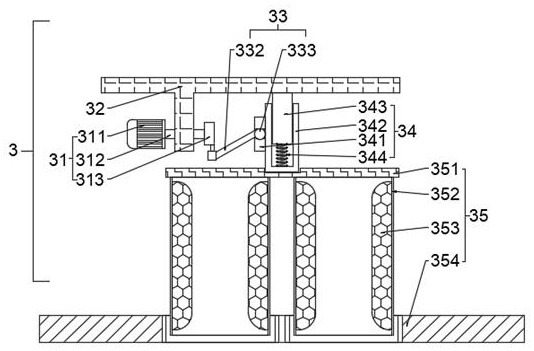 Ash removal device in industrial dust remover