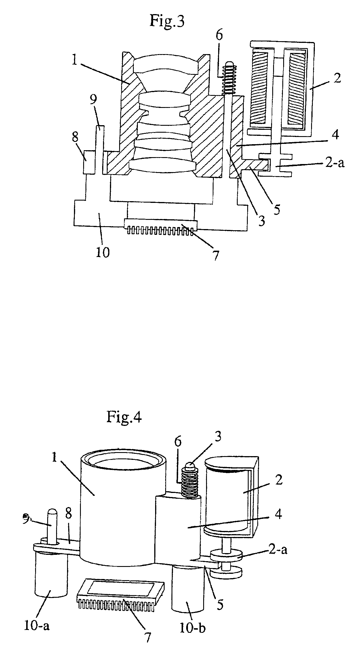 Two zone automatic lens focusing system for digital still cameras