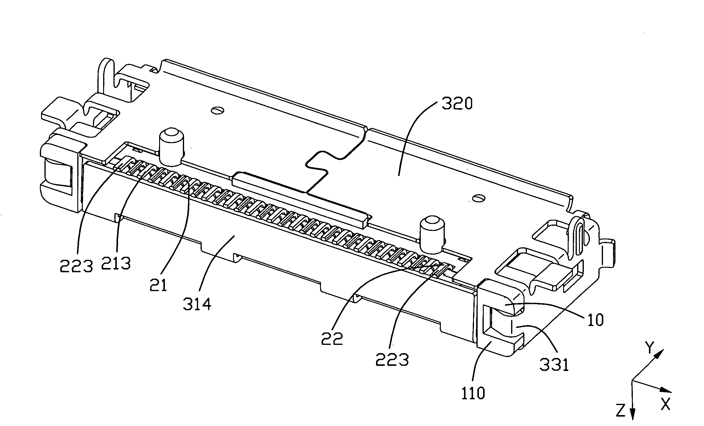 Electrical connector with improved contact