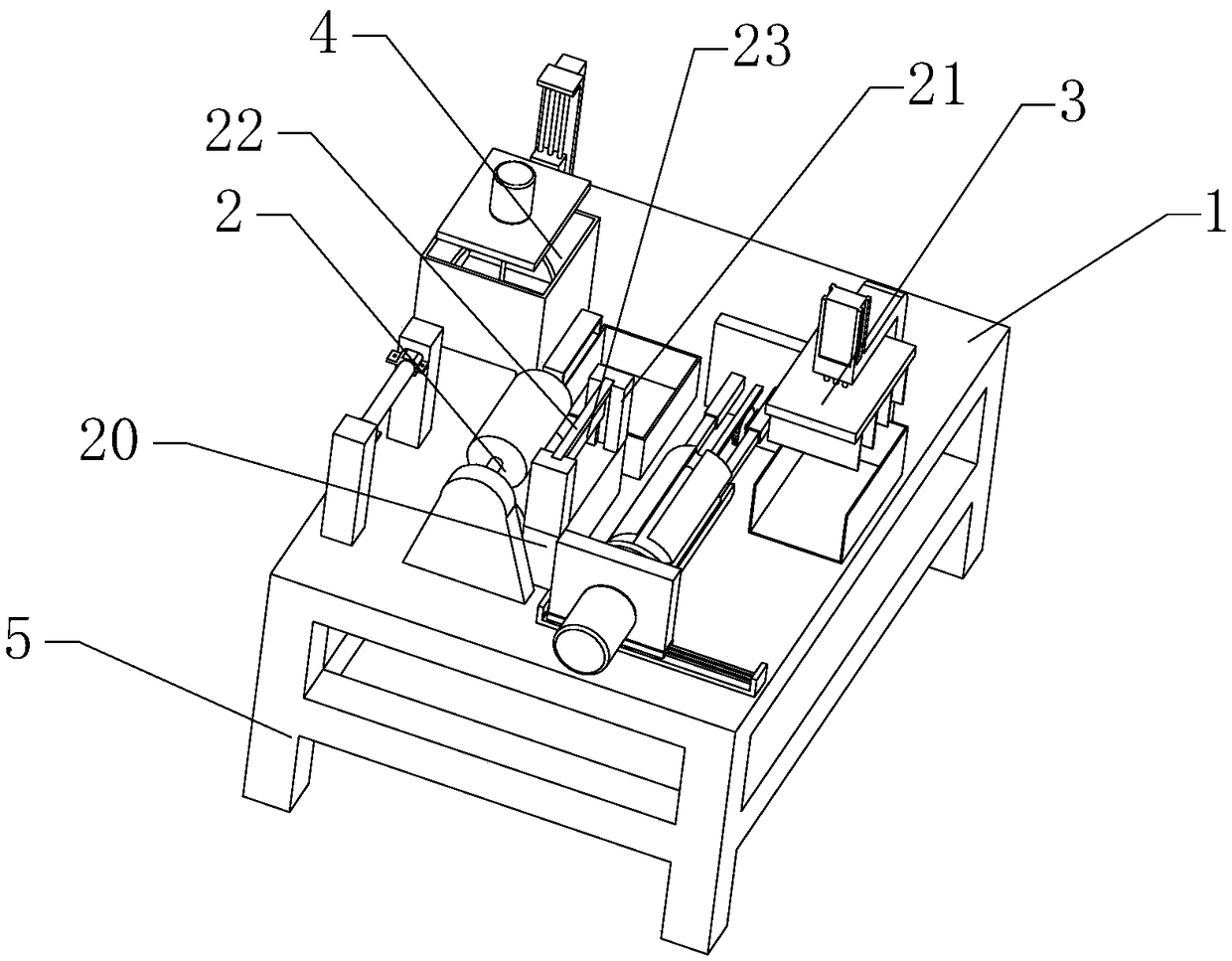 Stuffing formula for five-fragrant rolls in South Fujian, rolling device and automatic rolling method