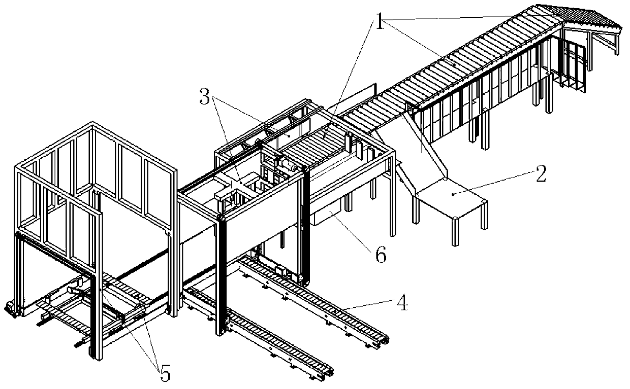 Crude tobacco bale automatic basket filling system