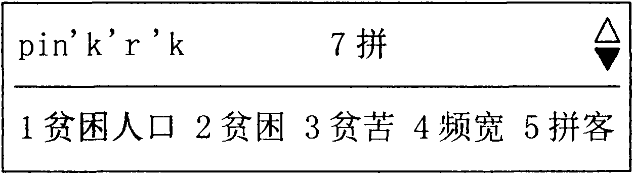 Pinyin input method for directly inputting auxiliary codes
