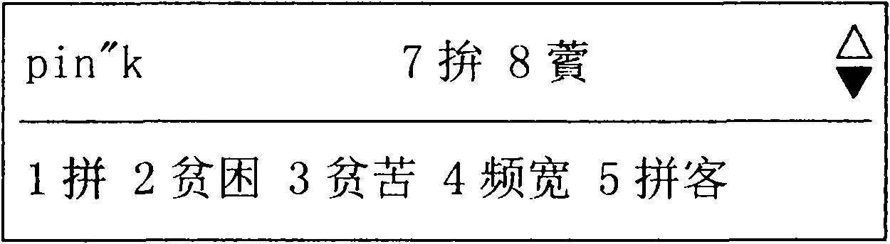 Pinyin input method for directly inputting auxiliary codes