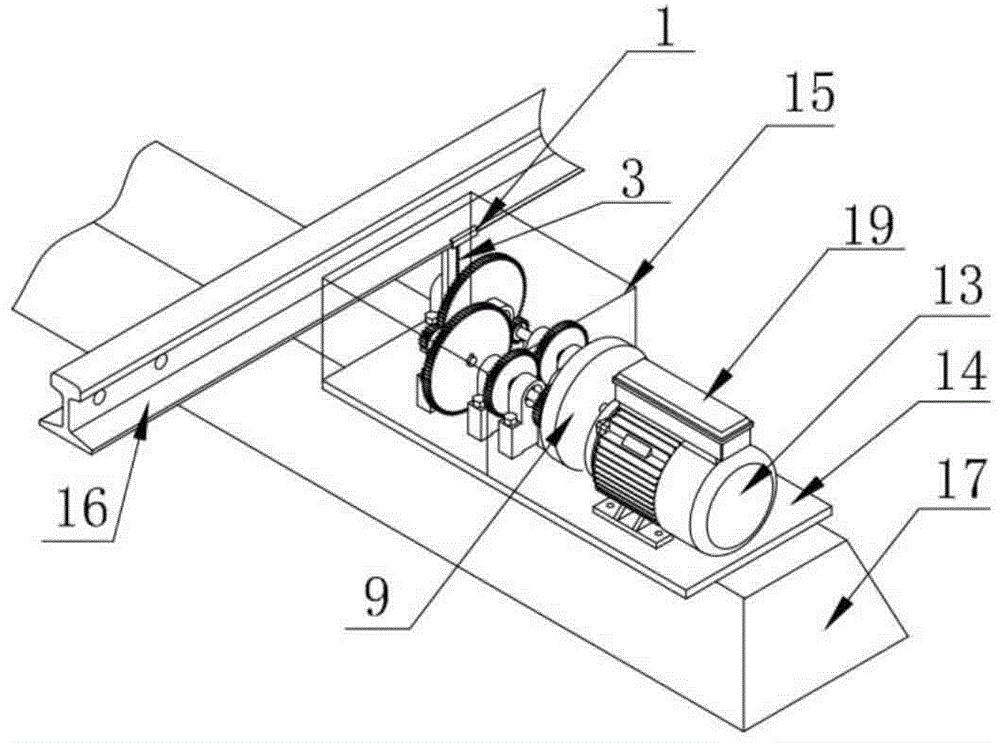 Wheel rail vibration electricity generating and energy storing system