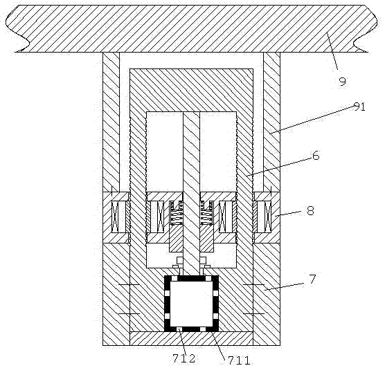 Height-adjustable medical bearing assembly