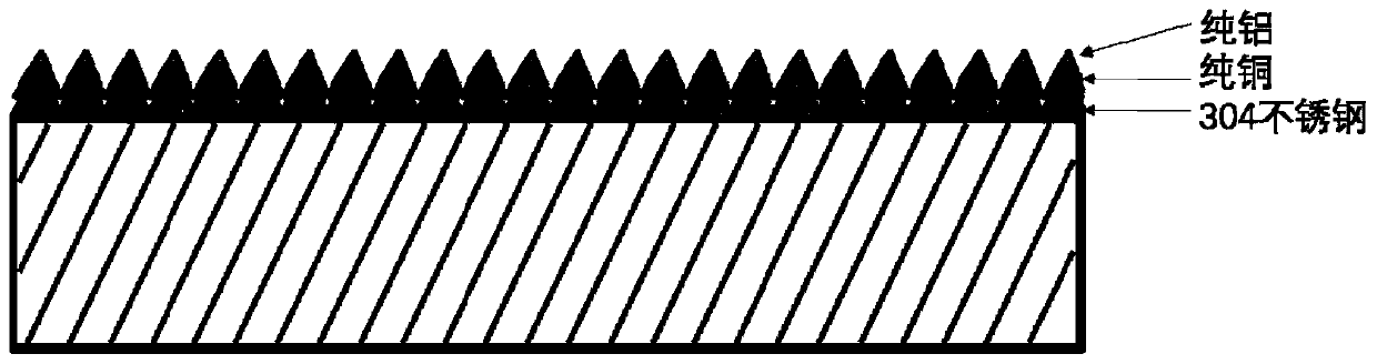 Method for forming laminated composite material by laser impact and application of method