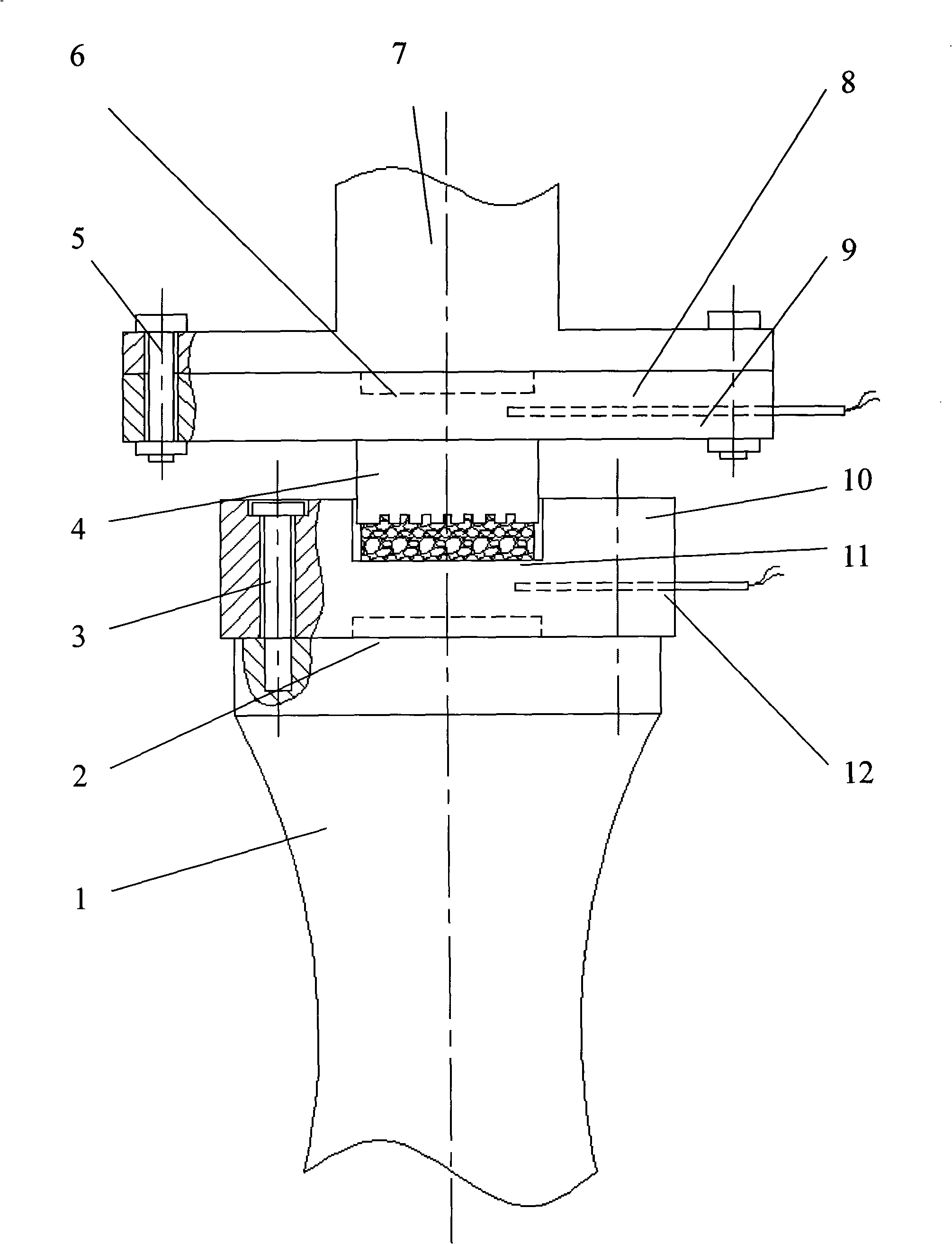 Method for device for forming metal micro-thixotropy in semi-solid state assistant by supersonic vibration