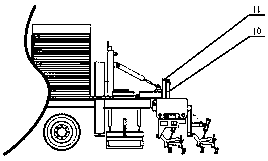 Asphalt pavement in-place hot recycling harrowing plow-shaped harrow tooth device and application of device in harrowing paving vehicle