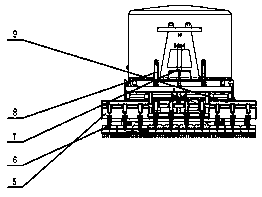 Asphalt pavement in-place hot recycling harrowing plow-shaped harrow tooth device and application of device in harrowing paving vehicle