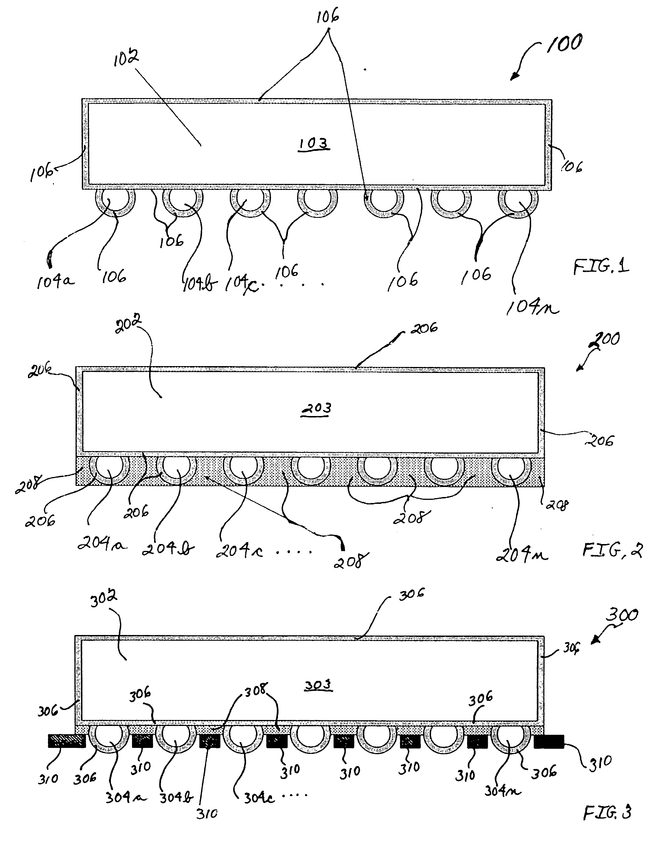 Method and apparatus for applying external coating to grid array packages for increased reliability and performance