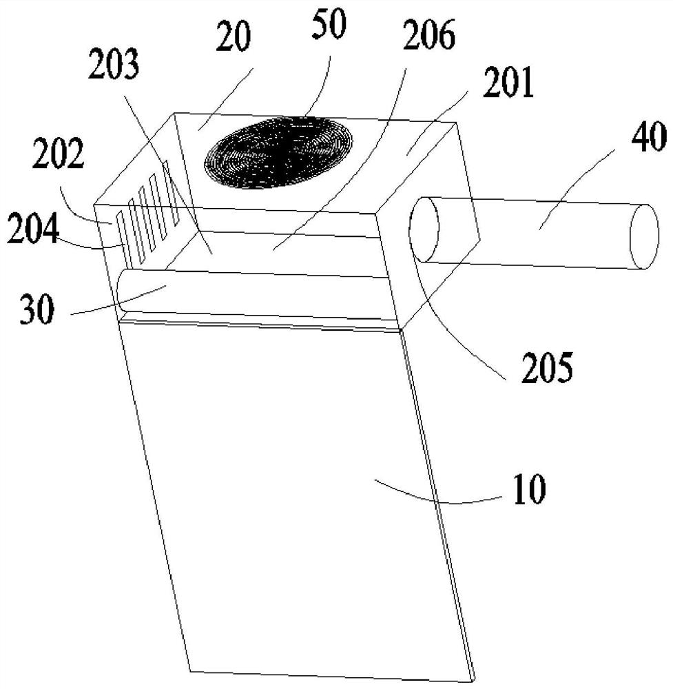 Anti-frosting and humidifying device for air conditioner, air conditioner and outdoor unit of air conditioner