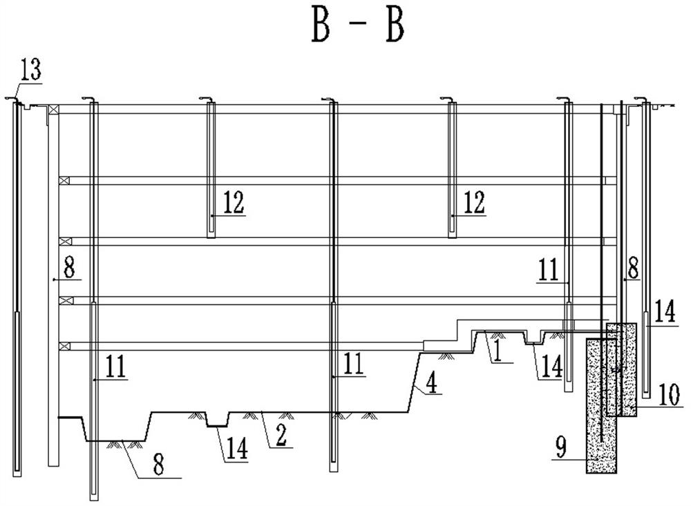 Dewatering treatment method for steeply inclined strip-shaped interbed composite stratum foundation pit