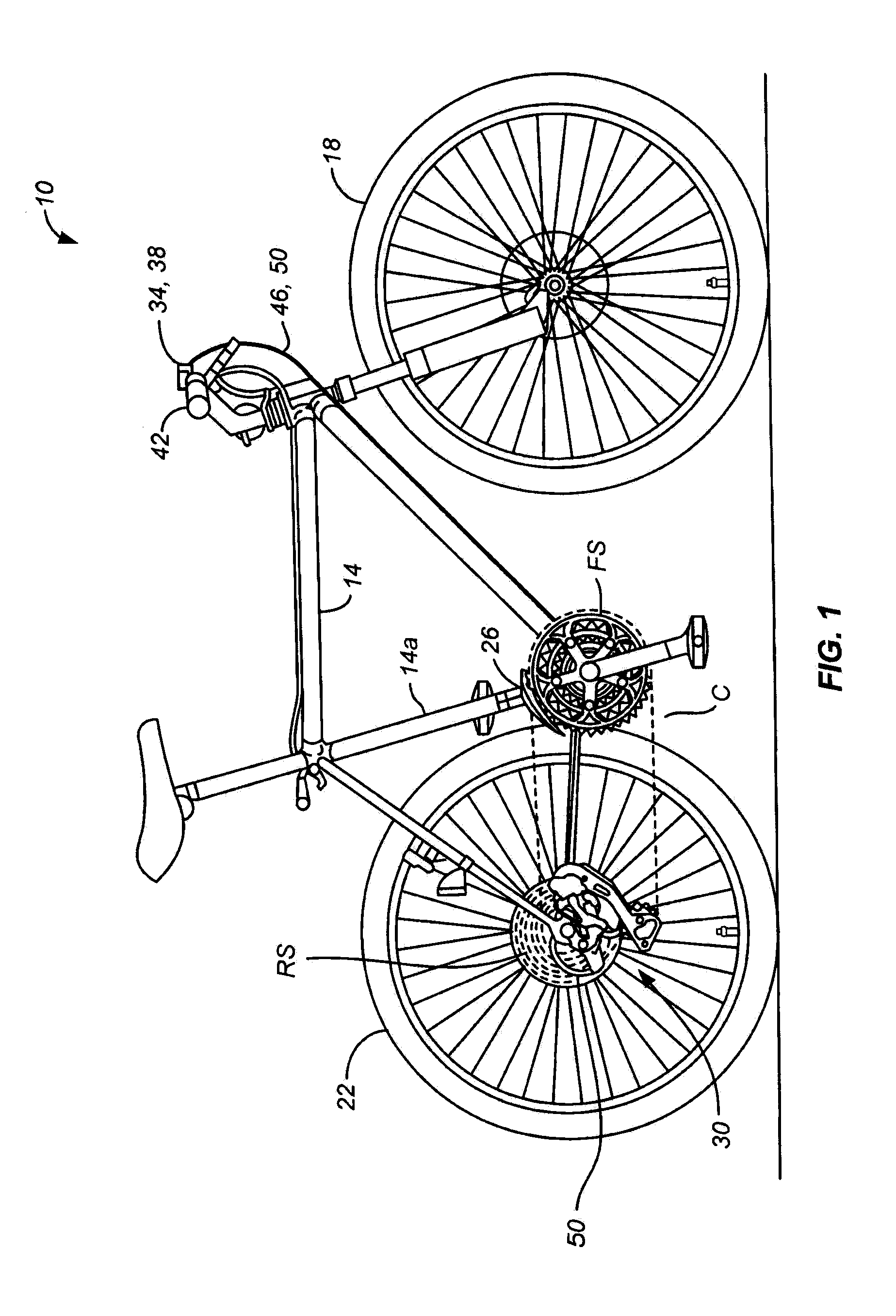 Bicycle derailleur with rotation resistance