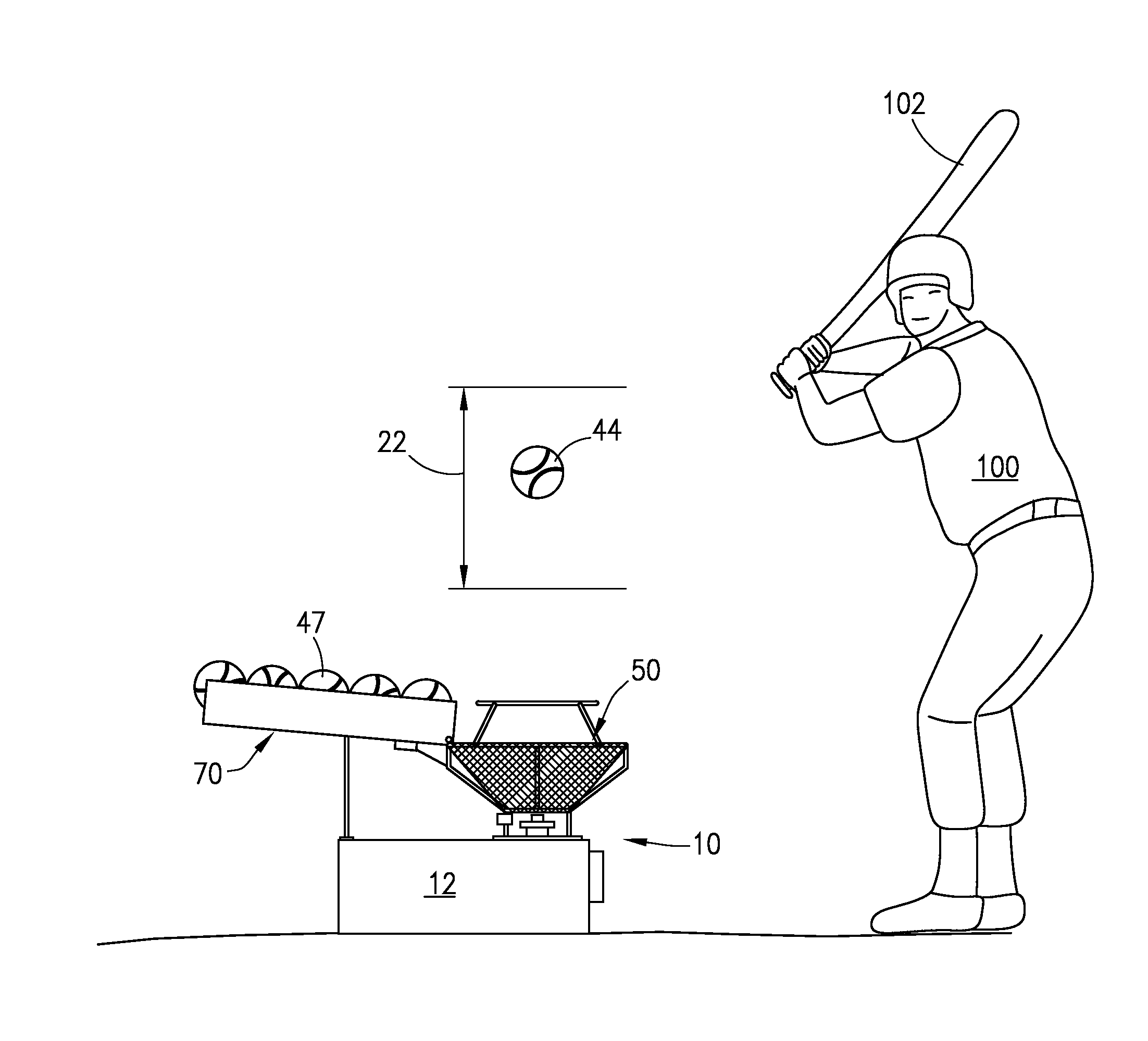 Portable batting device and method