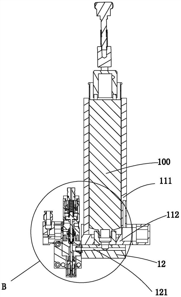 A hot melt glue injection valve