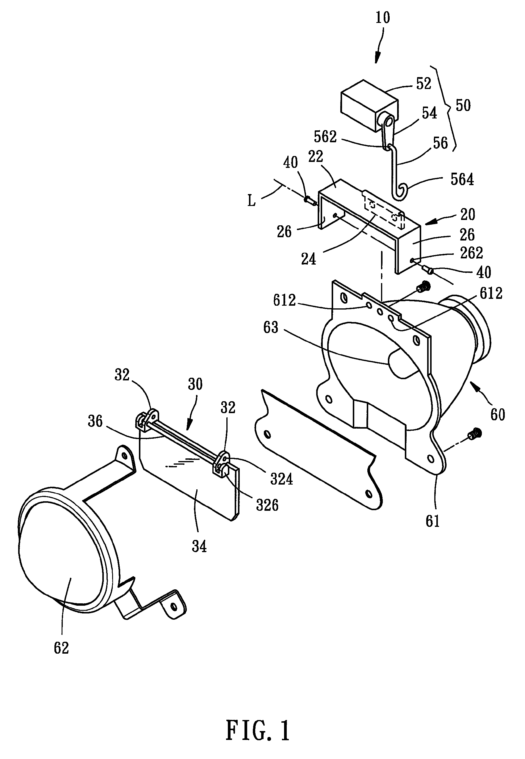 Vehicle lamp color-changing device with swingable arm