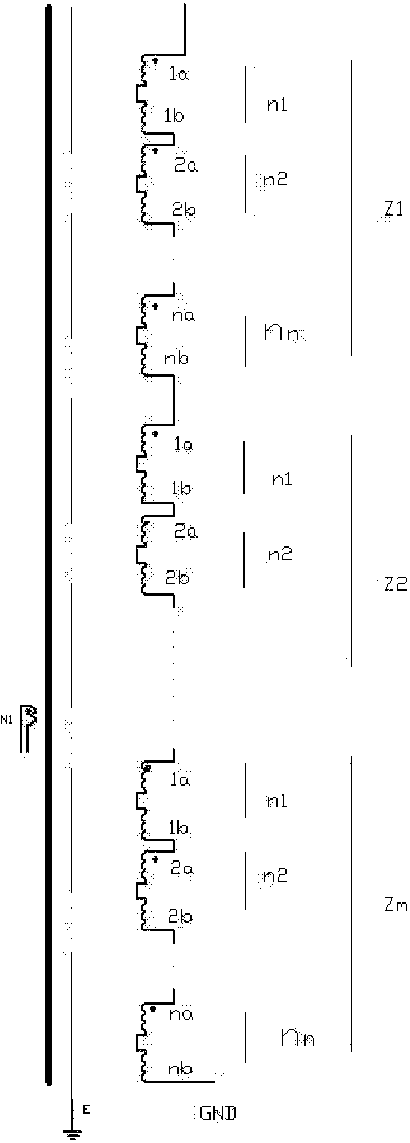 High-frequency step-up transformer and progressive high-frequency step-up rectifying transformer