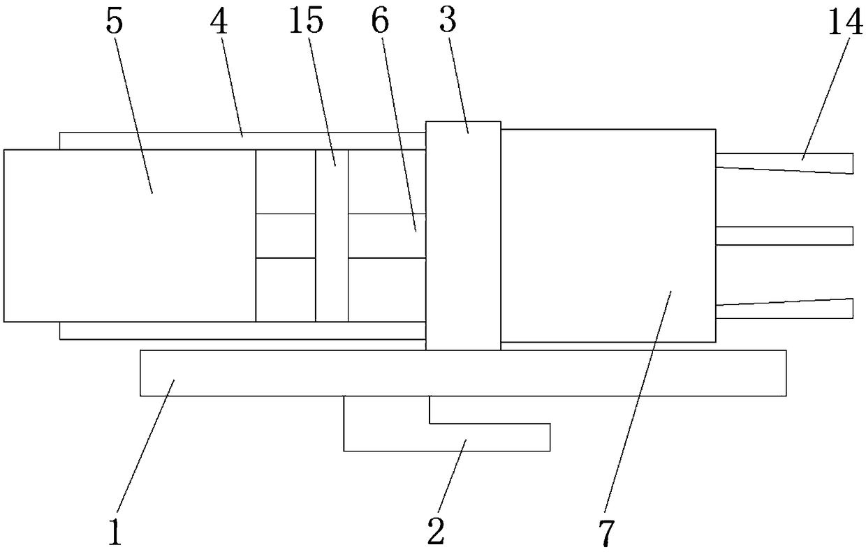 Bi-directional pull head structure of copper rod drawing machine