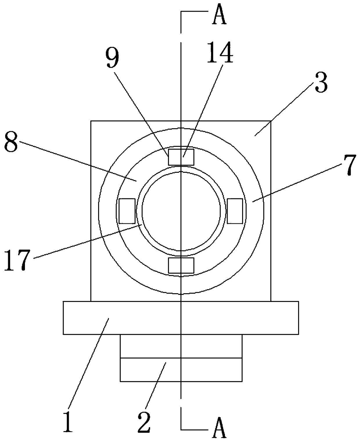 Bi-directional pull head structure of copper rod drawing machine