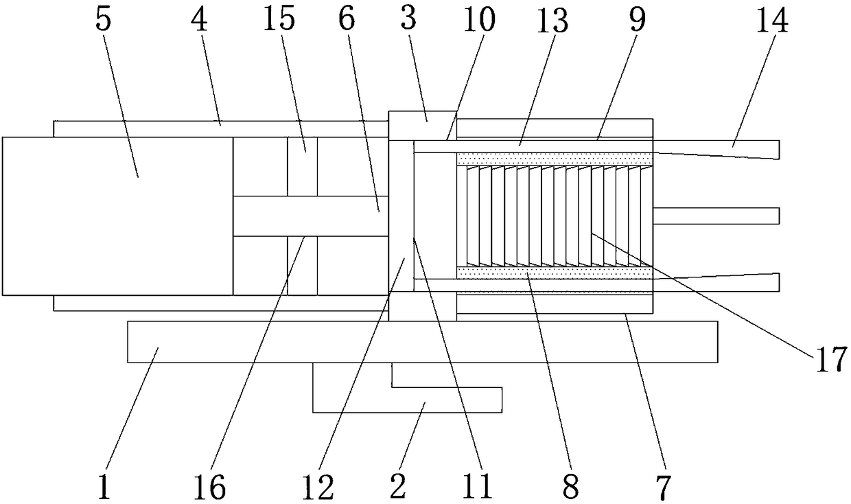 Bi-directional pull head structure of copper rod drawing machine