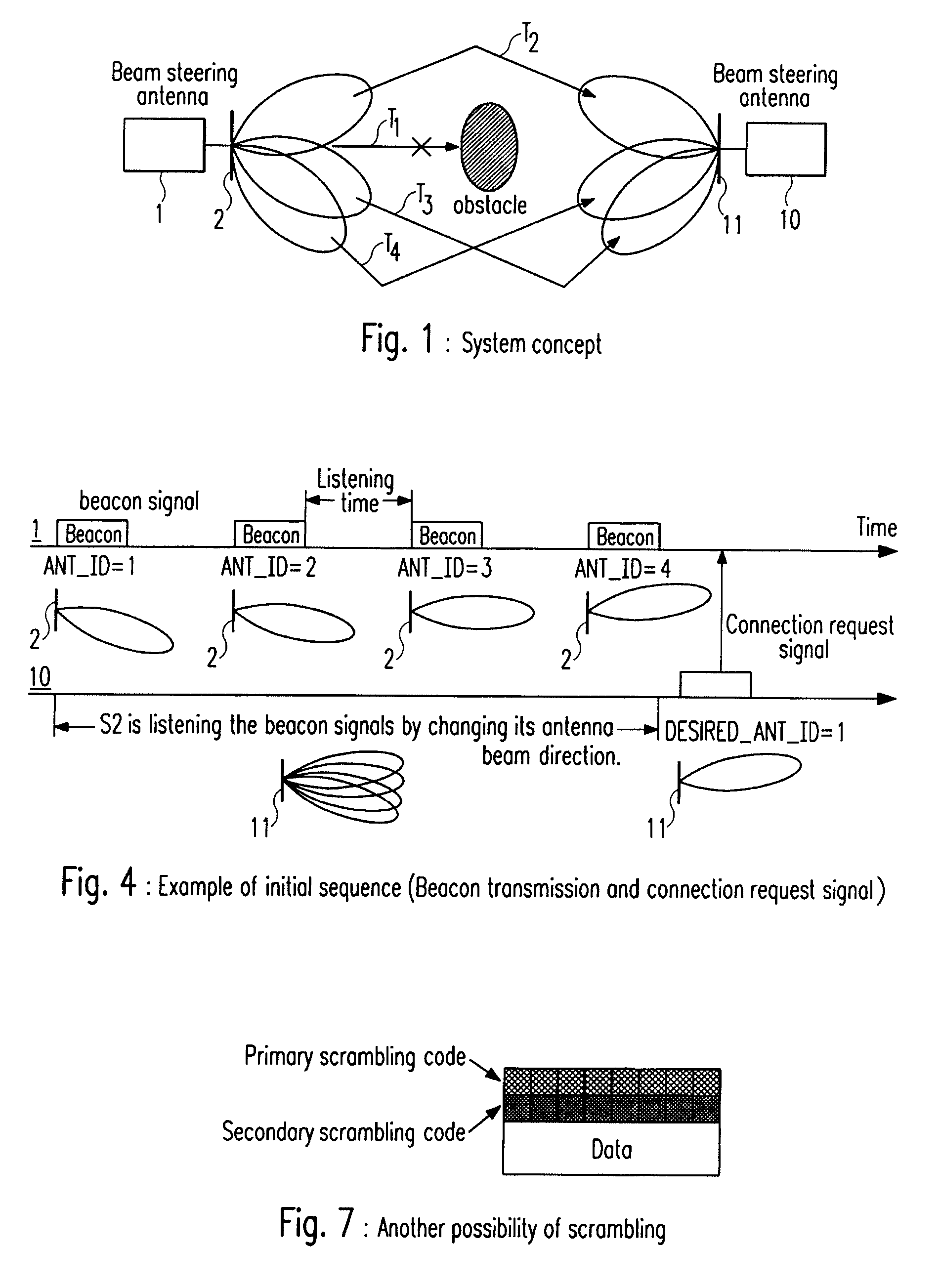 Transmitting device, receiving device and method for establishing a wireless communication link