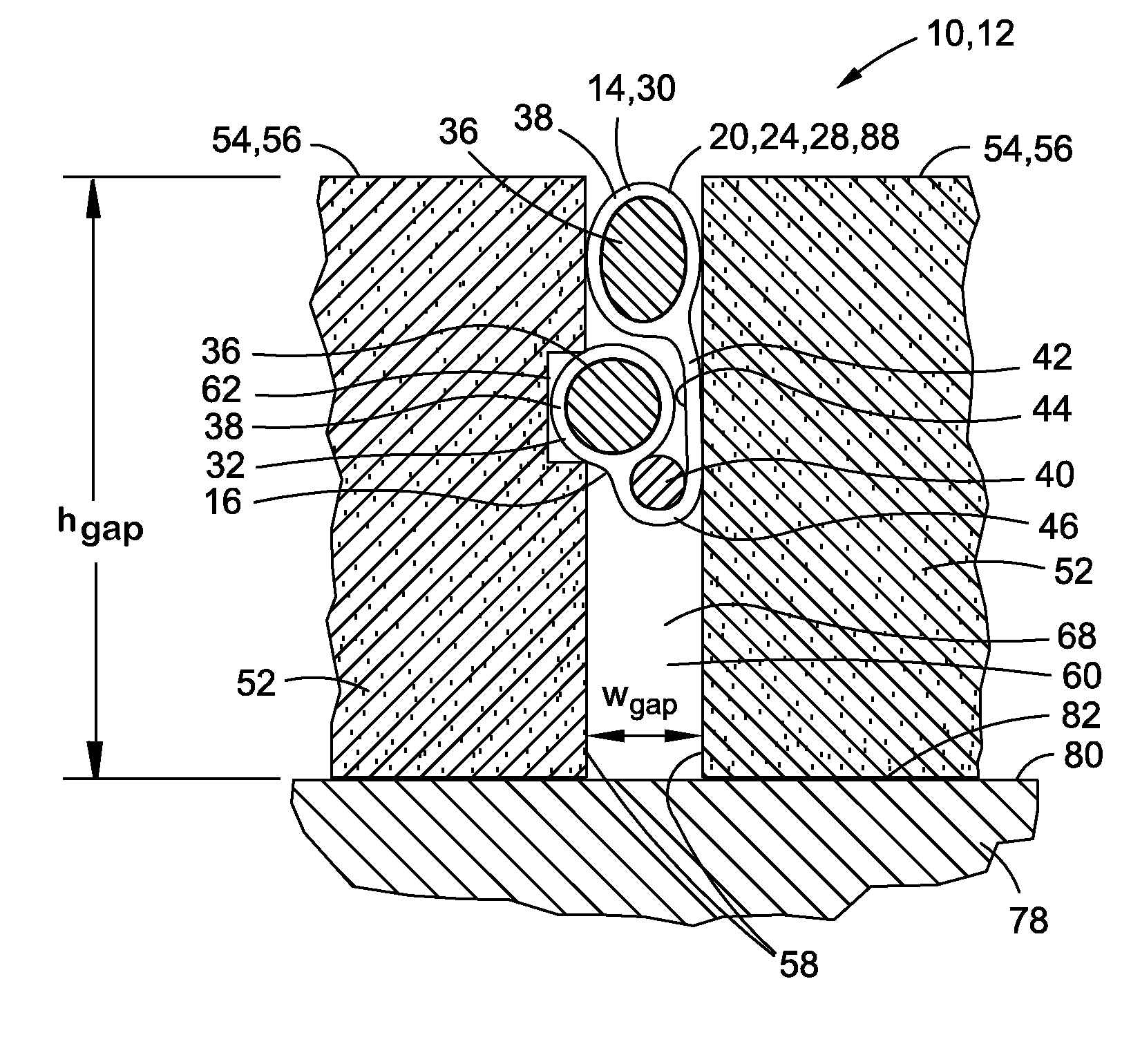 Tile gap seal assembly and method