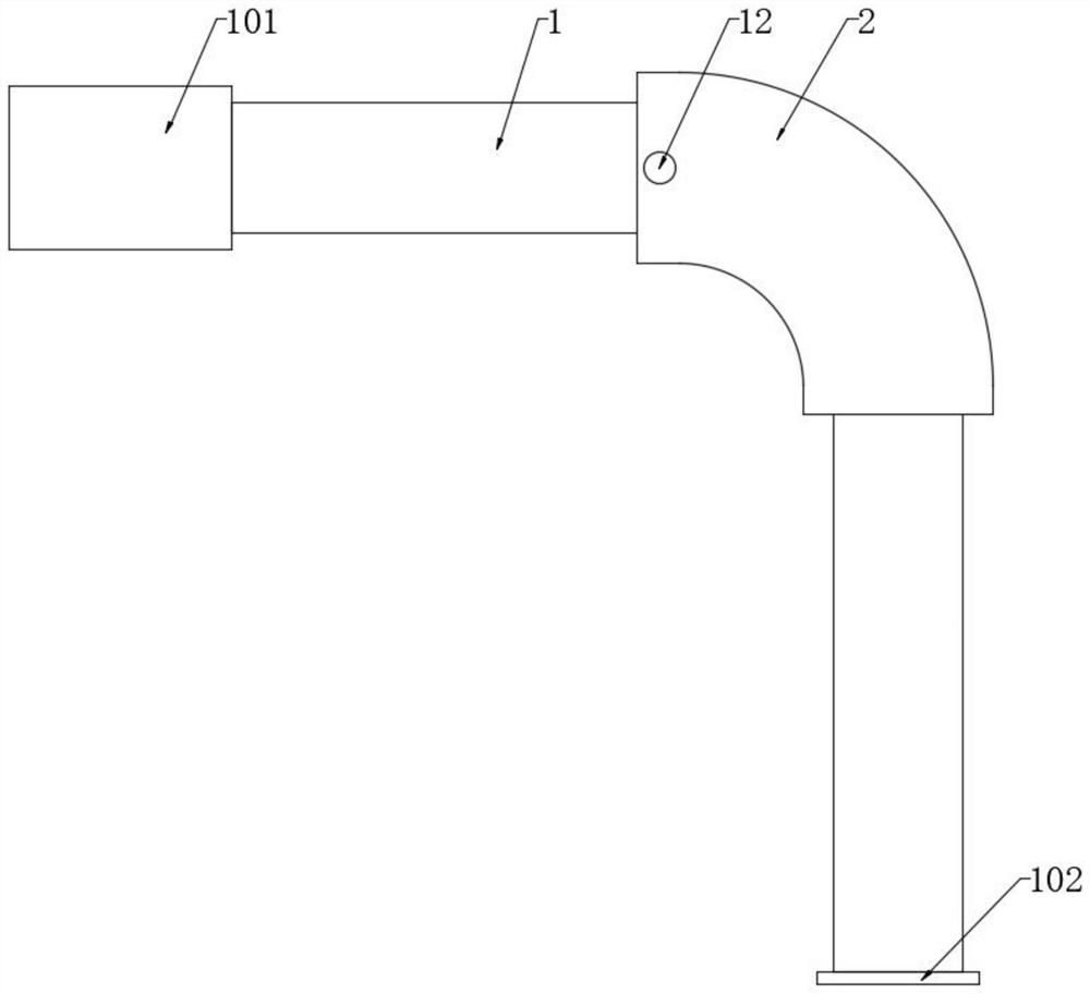 Local color change type numerical control bending machine product crack detection device