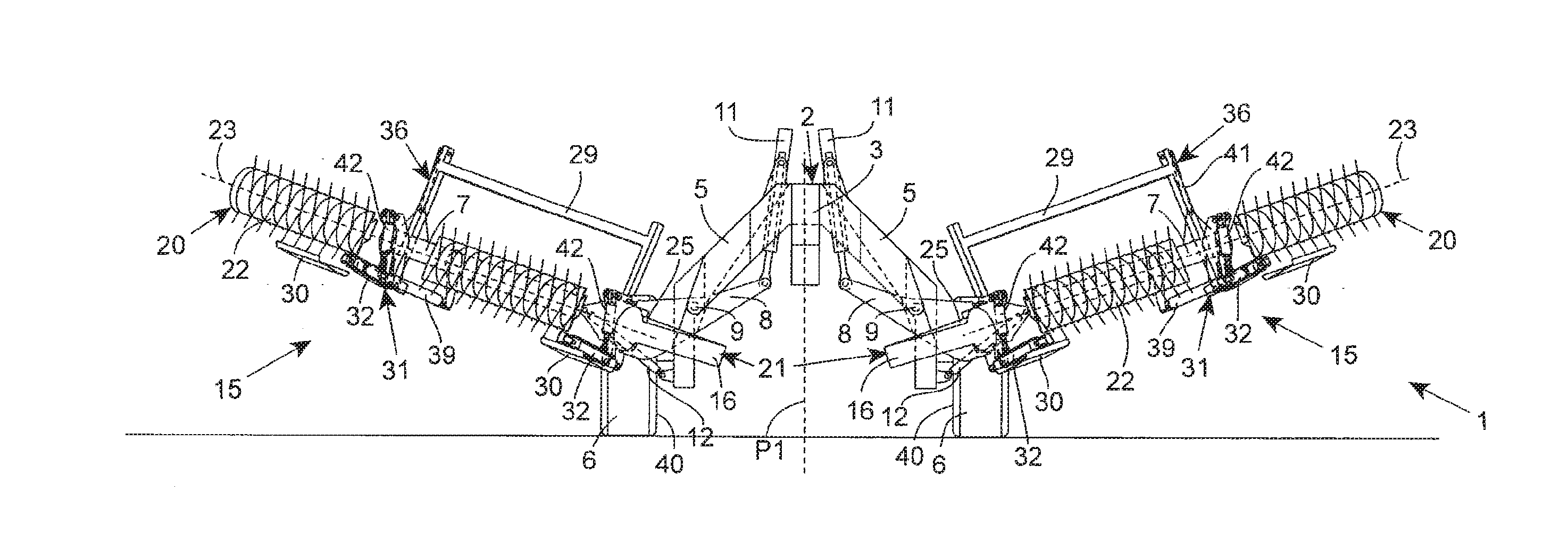 Machine for harvesting fodder