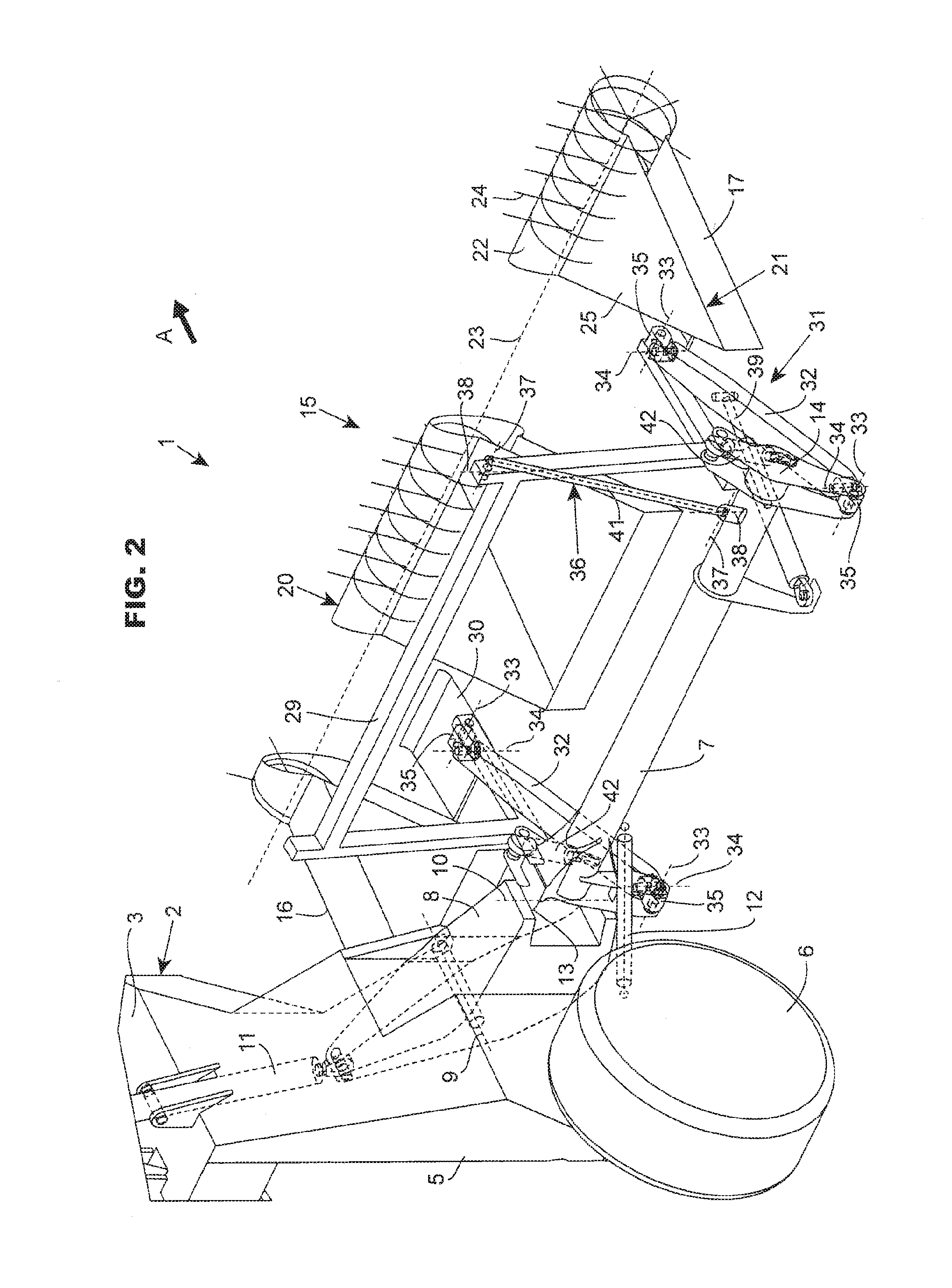 Machine for harvesting fodder