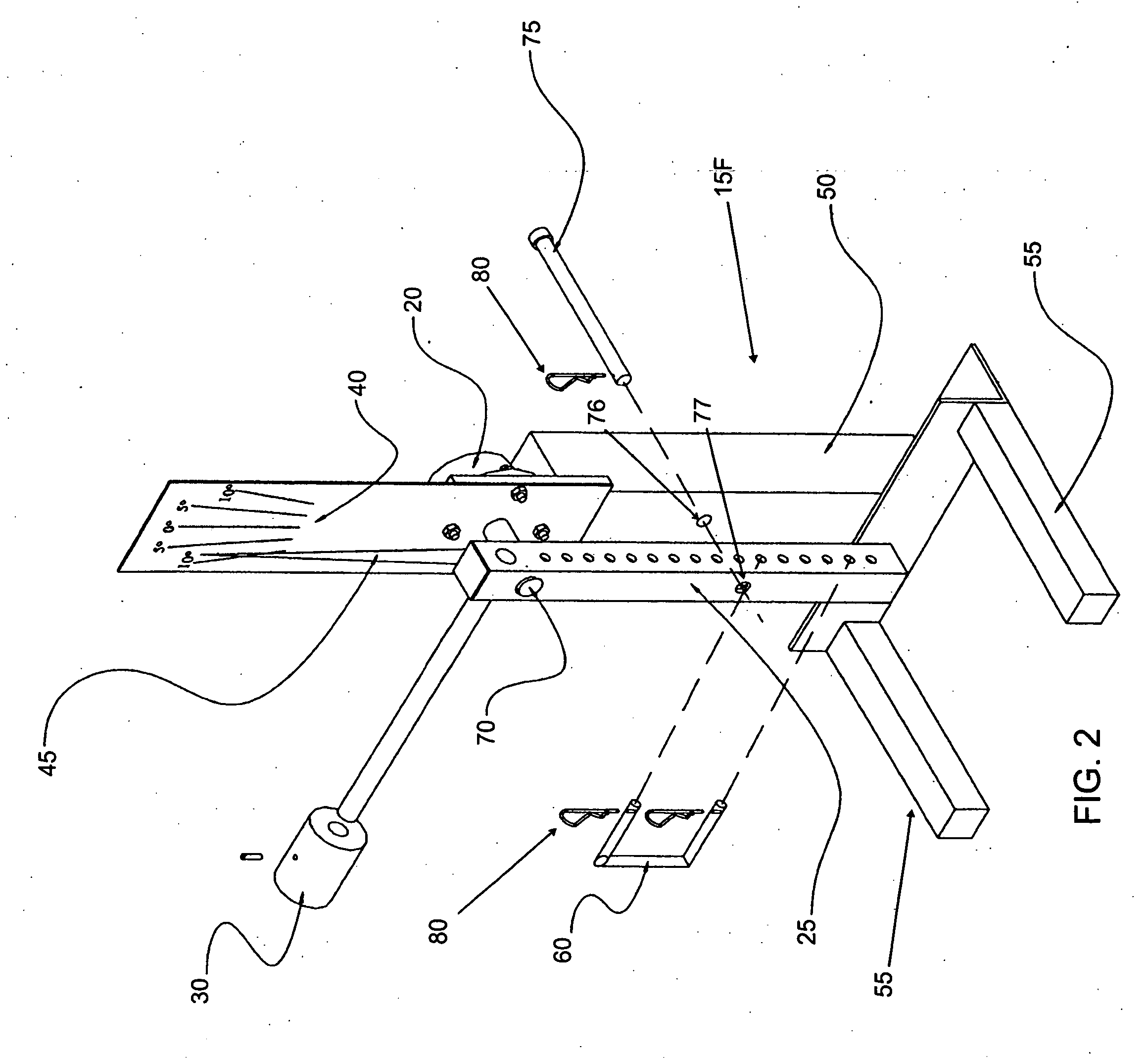 Adjustable lateral instability feature for rowing simulator