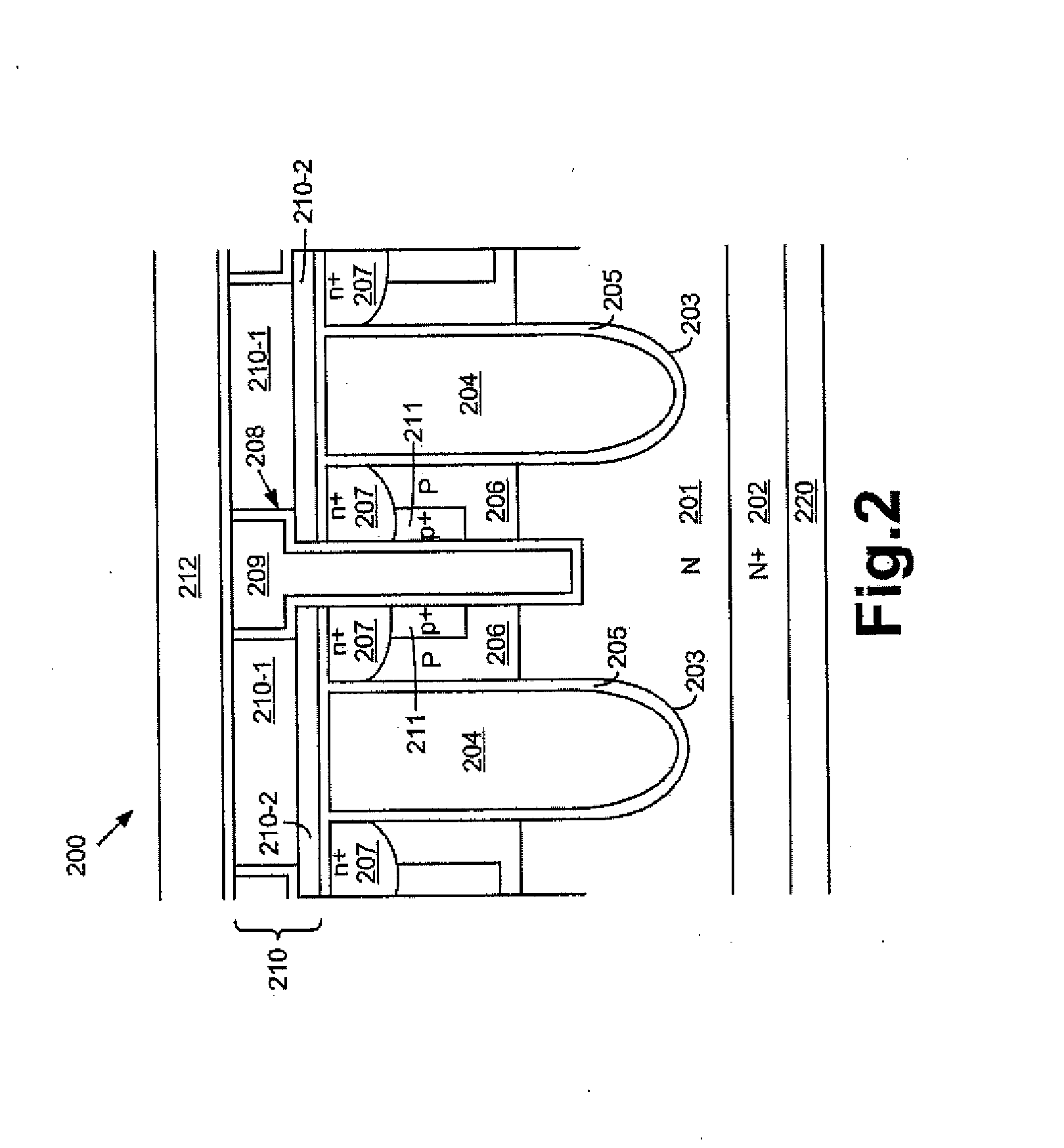 Trench metal oxide semiconductor field effect transistor with embedded schottky rectifier using reduced masks process