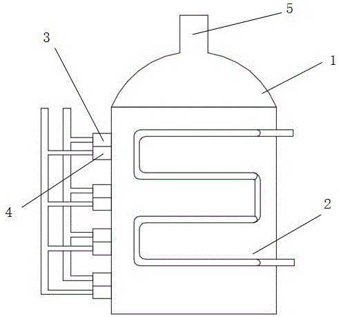 Multi-layer heating oil burning boiler