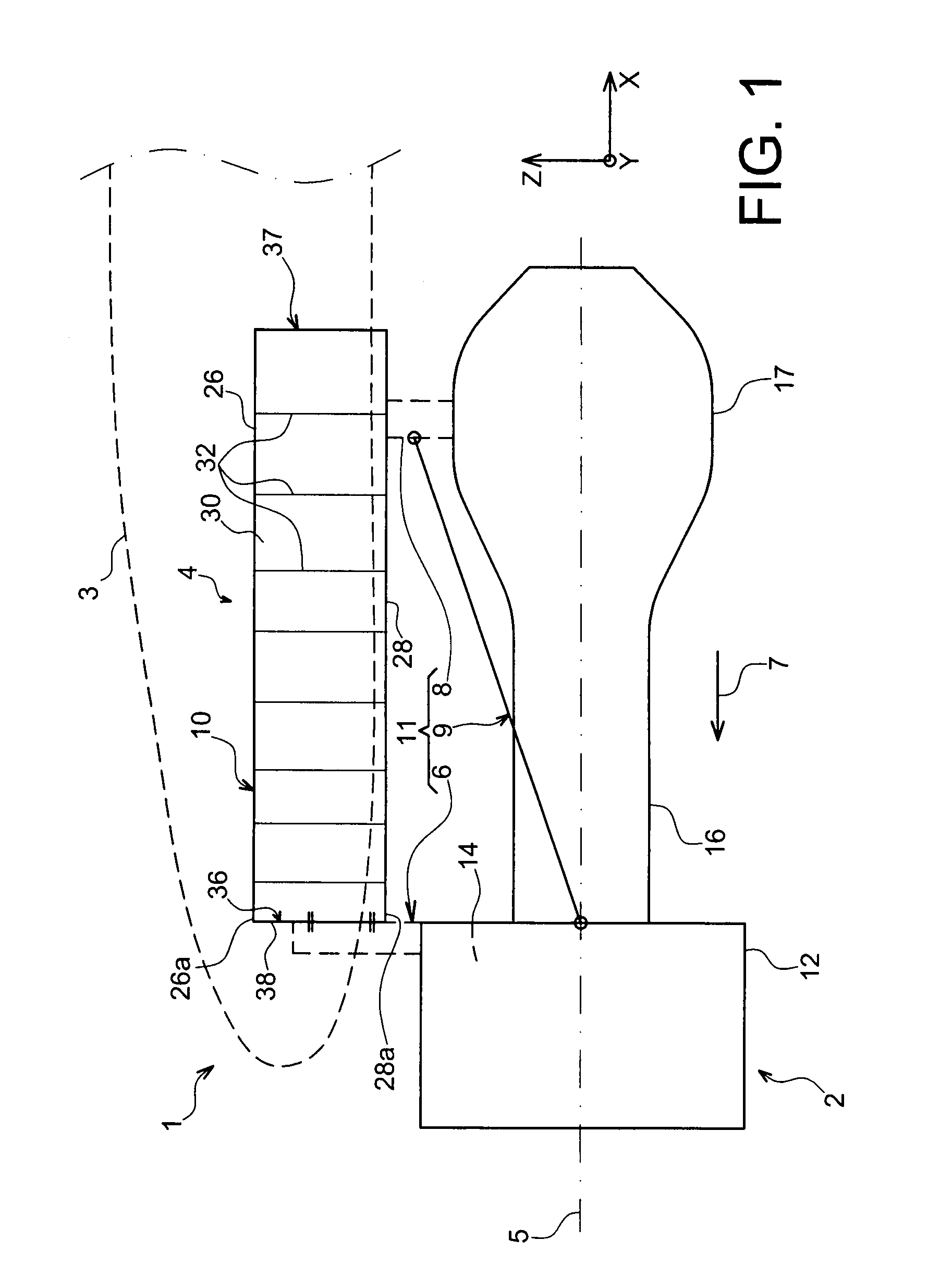 Strut for Locking the Engine of an Aircraft