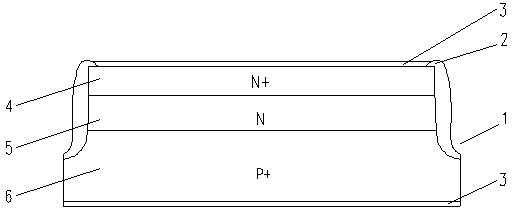 Fast recovery diode FRD chip and production process for same