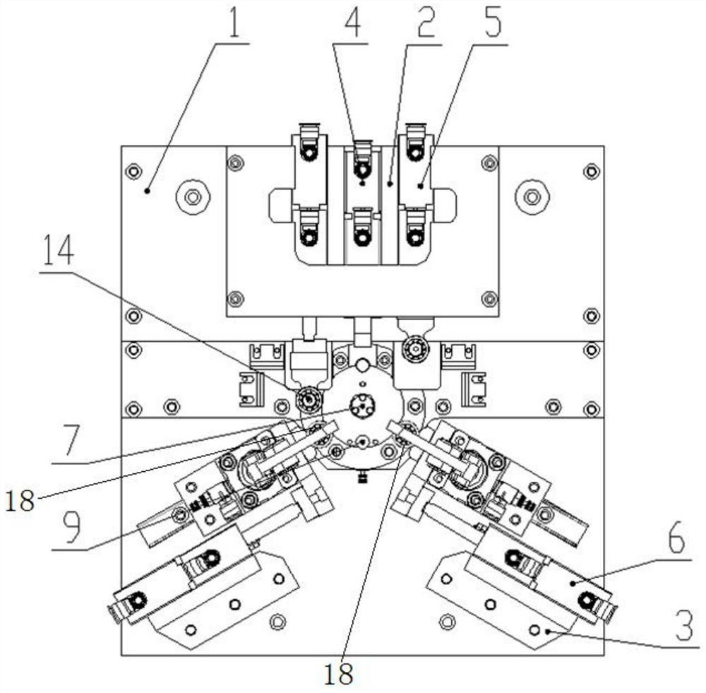 Automatic bending forming and welding fixture for motor stator