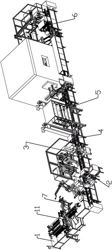 Automatic assembling line for motors