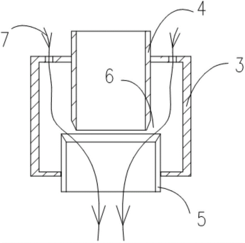 Mechanism for controlling flow directions of airflow and biomass burner using same