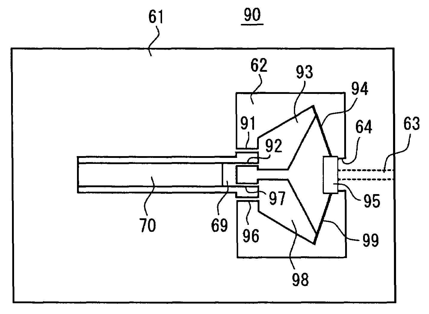 Piezoelectric air valve and multiple-type piezoelectric air valve